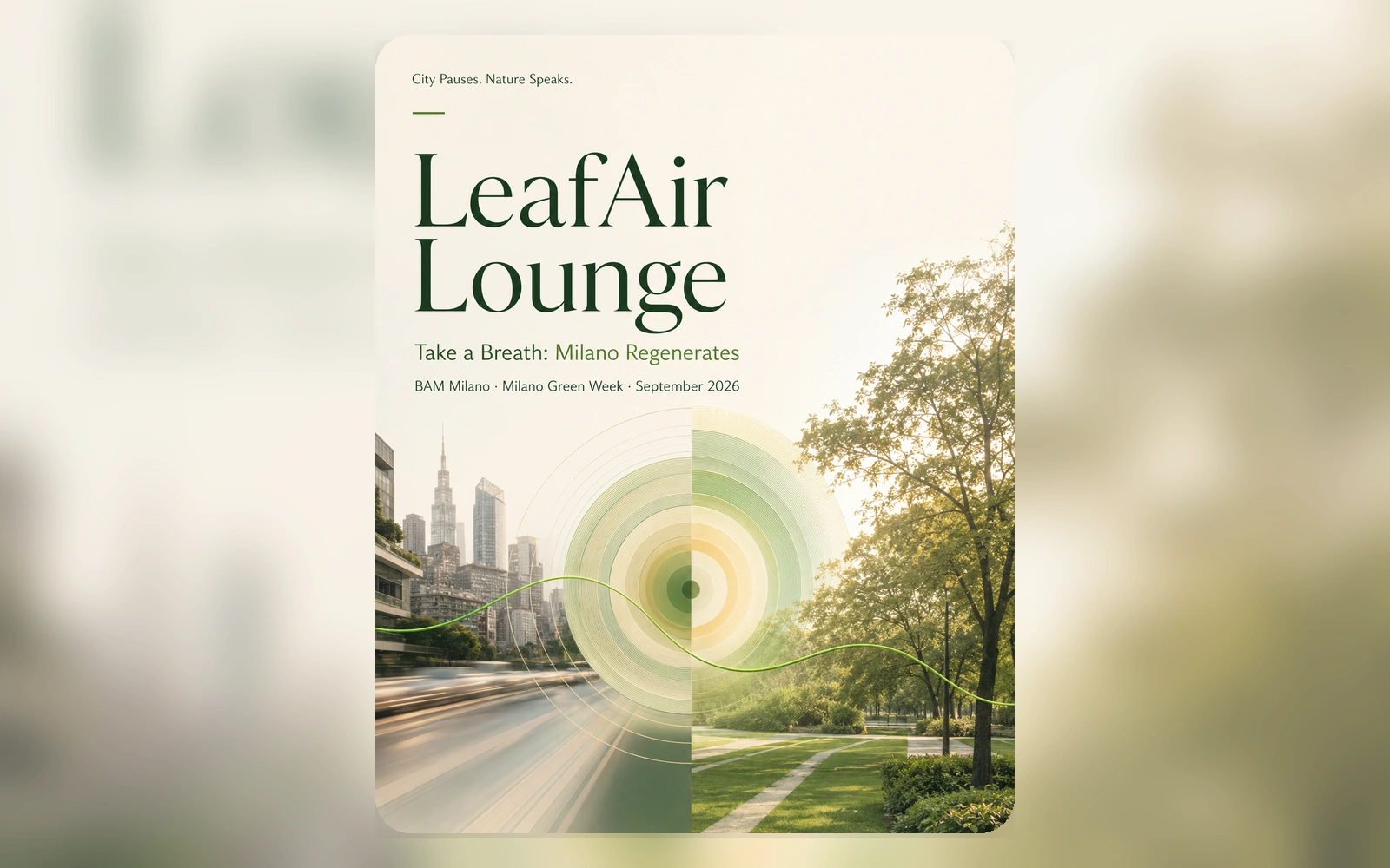 LeafAir sustainability campaign concept.