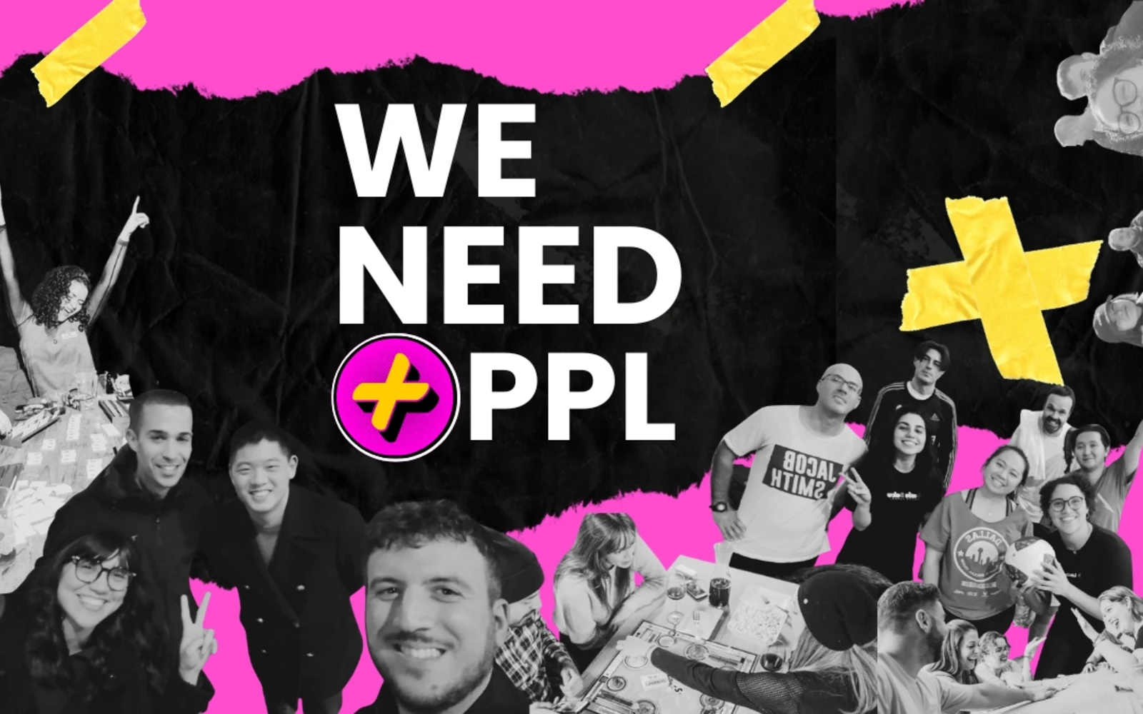 WE NEED PPL community brand cover.